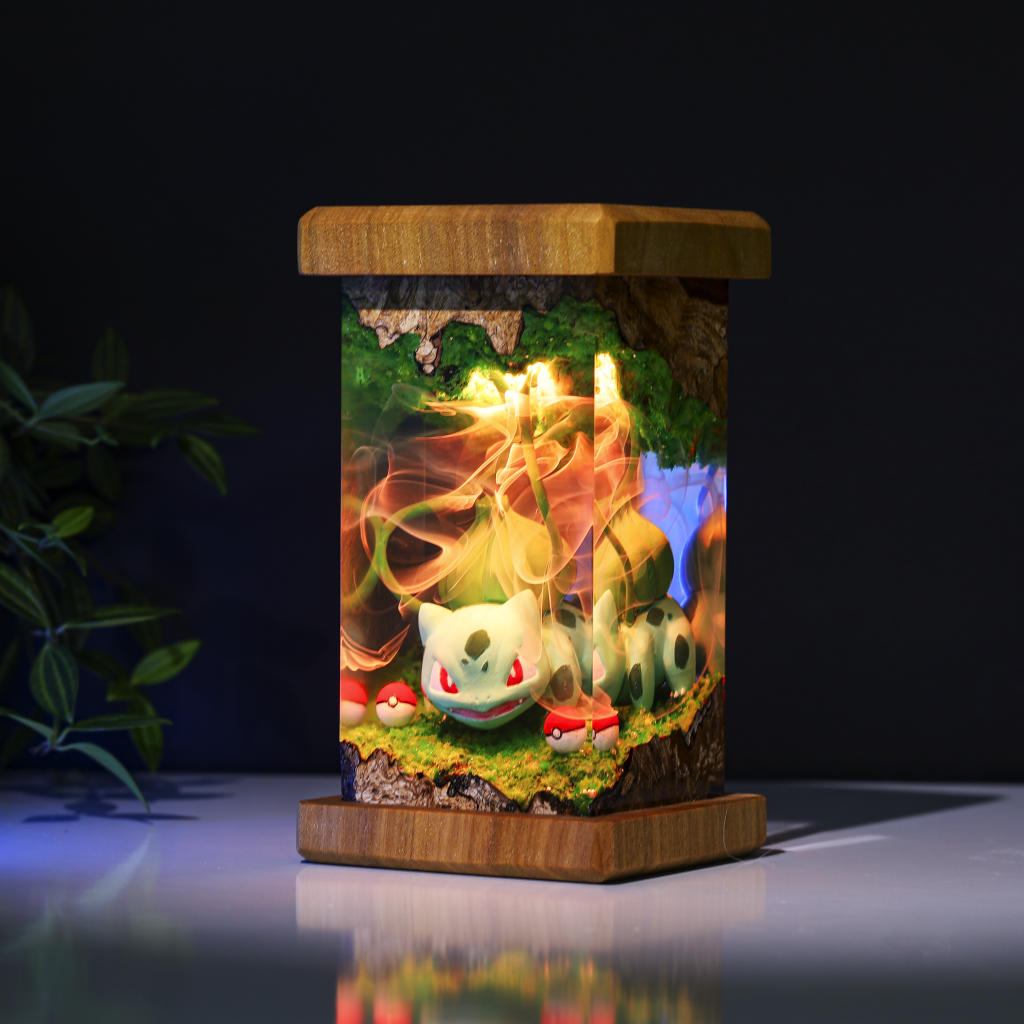 Cylinder Gengar Pokemon Epoxy Night Light - HR1303 - Datkey Studio