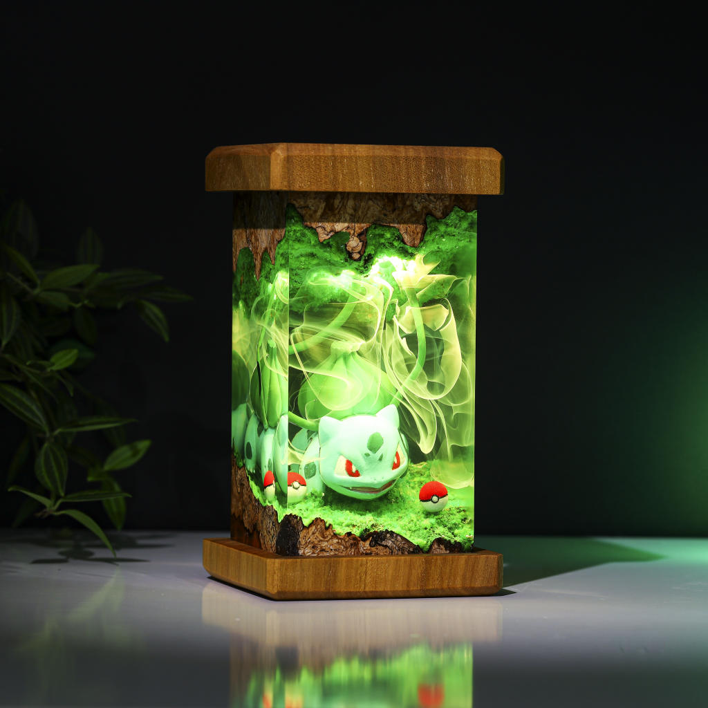 Cylinder Gengar Pokemon Epoxy Night Light - HR1303 - Datkey Studio